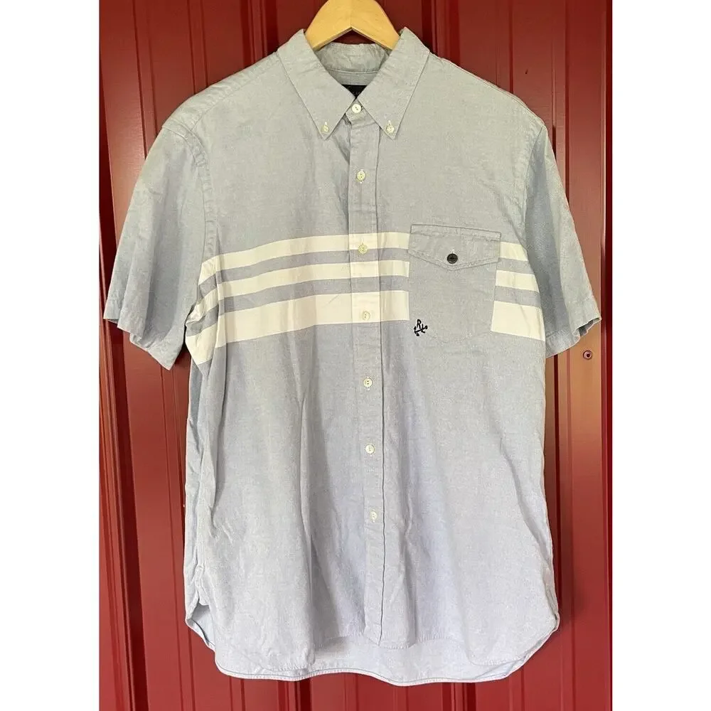 Ralph Lauren‎ Shirt Nautical Striped Button Down RL Anchor Logo Shirt Sleeve XL